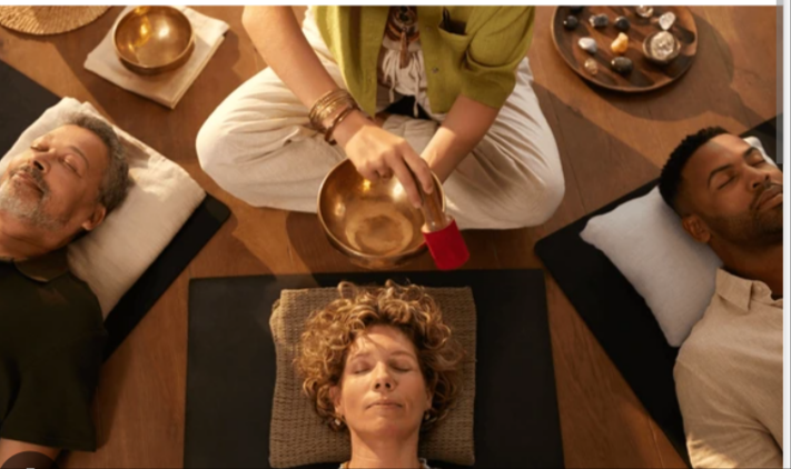 Séance collective bols tibetains